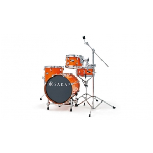Sakae PAC-D Orange zestaw perkusyjny z hardwarem