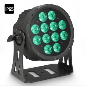 Cameo  FLAT PRO 12 IP65 - 12 x 10 W FLAT LED Outdoor RGBWA PAR - reflektor LED w czarnej obudowie IP65
