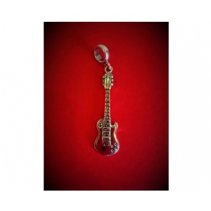 Zebra Music Wisiorek gitara elektryczna model Les Paul, srebro, B056