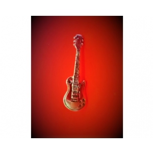 Zebra Music Przypinka gitara elektryczna model Les Paul, srebro, B059