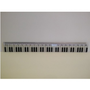 Zebra Music Linijka 20cm z klawiatura fortepianu