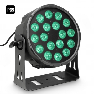 Cameo FLAT PRO 18 IP65 - 18 x 10 W FLAT LED Outdoor RGBWA PAR - reflektor LED w czarnej obudowie IP65
