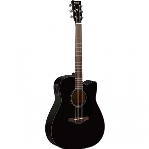 Yamaha FGX 800 C BL gitara elektroakustyczna, solid top, cutaway, czarna