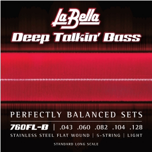 LaBella 760FL-B Deep Talkin Bass 43-128 Flat Wound struny do gitary basowej