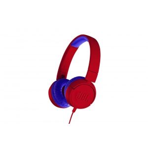 JBL JR300, czerwone słuchawki nauszne dla dzieci