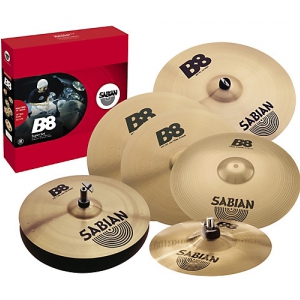 Sabian 10″SP 14″HH 14″CR 16″CR 18″CR 20″RD  B8 zestaw talerzy perkusyjnych