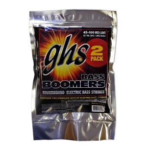 GHS Bass Boomers struny do gitary basowej 4-str. Medium Light, .045-.100, 2-Pack