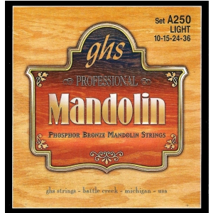 GHS Professional struny do mandoliny, Loop End, Phosphor Bronze, Light, .010-.036