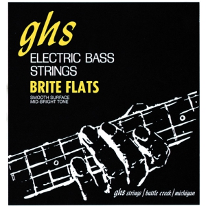 GHS Brite Flats struny do gitary basowej 4-str. Medium Light, .052-.103