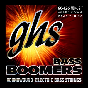 GHS Bass Boomers struny do gitary basowej 4-str. Medium Light, .060-.126, BEAD Tuning
