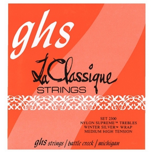 GHS La Classique struny do gitary klasycznej, Tie-On, Medium High Tension