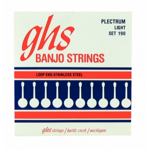 GHS Plectrum struny do banjo, 4-str. Loop End, Light,  (...)