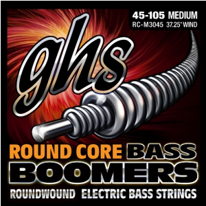 GHS Round Core Bass Boomers struny do gitary basowej, 4-str. Medium, .045-.105
