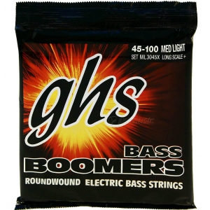 GHS Bass Boomers struny do gitary basowej 4-str. Medium Light, .045-.100, Extra Long Scale