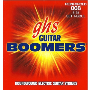 GHS Reinforced Guitar Boomers struny do gitary elektrycznej, Ultra Light, .008-.038