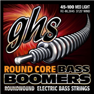 GHS Round Core Bass Boomers struny do gitary basowej, 4-str. Medium Light, .045-.100