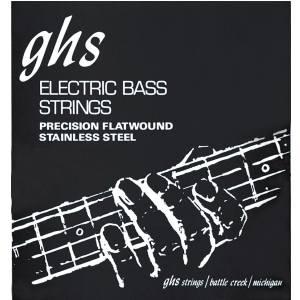 GHS Precision Flatwound struny do gitary basowej, 4-str. Light, .045-.095, Short Scale