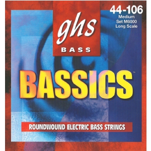GHS Bassics struny do gitary basowej 4-str. Medium, .044-.106