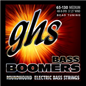 GHS Bass Boomers struny do gitary basowej 4-str. Medium, .065-.130, BEAD Tuning