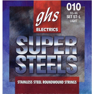 GHS SUPER STEELS struny do gitary elektrycznej, Light, .010-.046