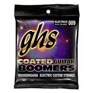 GHS Coated Boomers struny do gitary elektrycznej, Extra Light, .009-.042