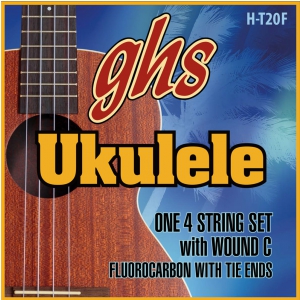 GHS Ukulele Fluorocarbon Tie Ends struny do ukulele, Tenor, Fingerstlye