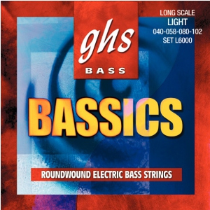 GHS Bassics struny do gitary basowej 4-str. Light, .040-.102