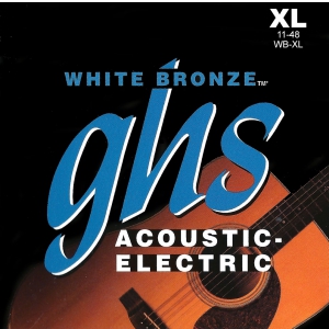 GHS White Bronze struny do gitary elektroakustycznej, Alloy 52, Extra Light, .011-.048