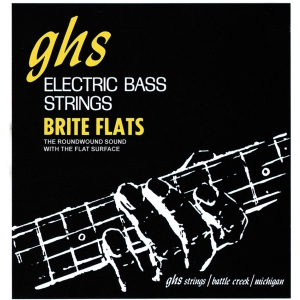 GHS Brite Flats struny do gitary basowej 4-str. Regular, .049-.108, Short Scale