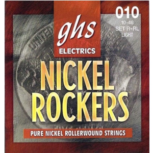 GHS NICKEL ROCKERS struny do gitary elektrycznej, Light, .010-.046, Rollerwound