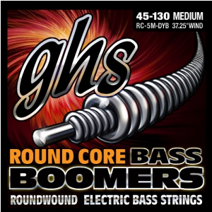 GHS Round Core Bass Boomers struny do gitary basowej, 5-str. Medium, .045-.130