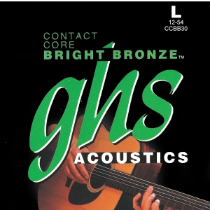 GHS Contact Core Bright Bronze struny do gitary akustycznej, Light, .012-.054