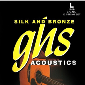 GHS Silk and Bronze struny do gitary akustycznej, 12-String, Phosphor Bronze, Light, .011-.049