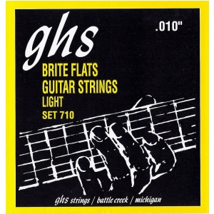 GHS Brite Flats struny do gitary elektrycznej, Light, .010-.046