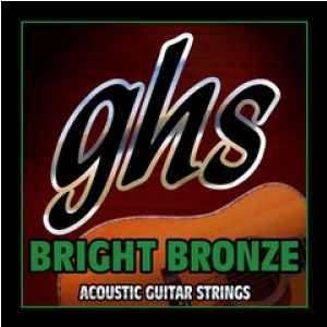 GHS Bright Bronze struny do gitary akustycznej 12-str., 80/20 Bronze, Medium, .012-.052