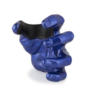 GuitarGrip Male Hand, Blue Metallic uchwyt do gitary cienny, lewy