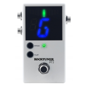 RockTuner PT2 WHITE tuner chromatyczny efekt gitarowy, biay