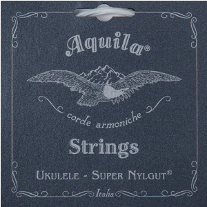 Aquila Super Nylgut 104U struny do ukulele, GCEA Concert, wound low-G