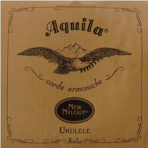 Aquila New Nylgut Ukelele Set, DGBE Baritone, low-D, wound-D&G