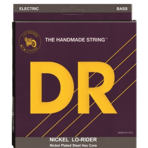 DR NICKEL LO-RIDER - struny do gitary basowej, 6-String, Medium, .030-.125