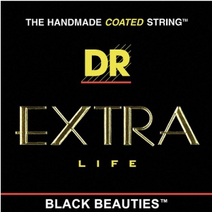 DR K3 BLACK BEAUTIES - struny do gitary akustycznej, Coated Phosphor Bronze, Medium, .013-.056