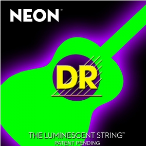 DR NEON Hi-Def Green - struny do gitary akustycznej, Coated, Medium Light, .011-.050