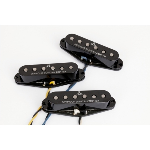 Seymour Duncan SL 1S BLK Zephyr, przetworniki do gitary typu Strat, Set (SL-1N, SL-1M, SL-1B), kolor czarny