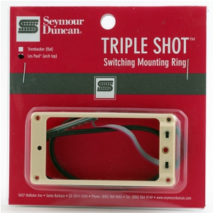 Seymour Duncan STS 2B CRE Triple Shot, Bridge Switching Mounting Ring, Arched - Creme