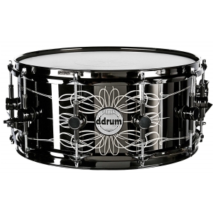 Ddrum Tattooed Lady 6.5x14 BLK - werbel metalowy
