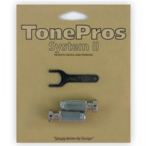 TonePros VNS1-N - G-Style Locking Studs, czci mostka do gitary, niklowane
