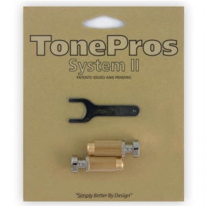 TonePros SNS1-N - Locking Studs, czci mostka do gitary, niklowane