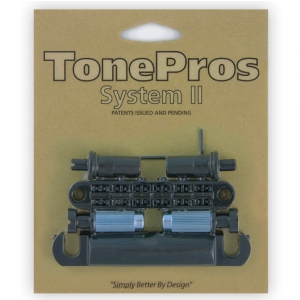 TonePros LPM02-B - Bridge and Tailpiece Set, mostek do gitary, czarny