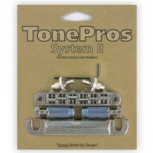 TonePros LPS02-N - Bridge and Tailpiece Set, mostek do gitary, niklowany