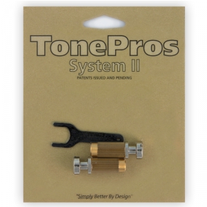 TonePros SNM1-N - Locking Studs, czci mostka do gitary, niklowane